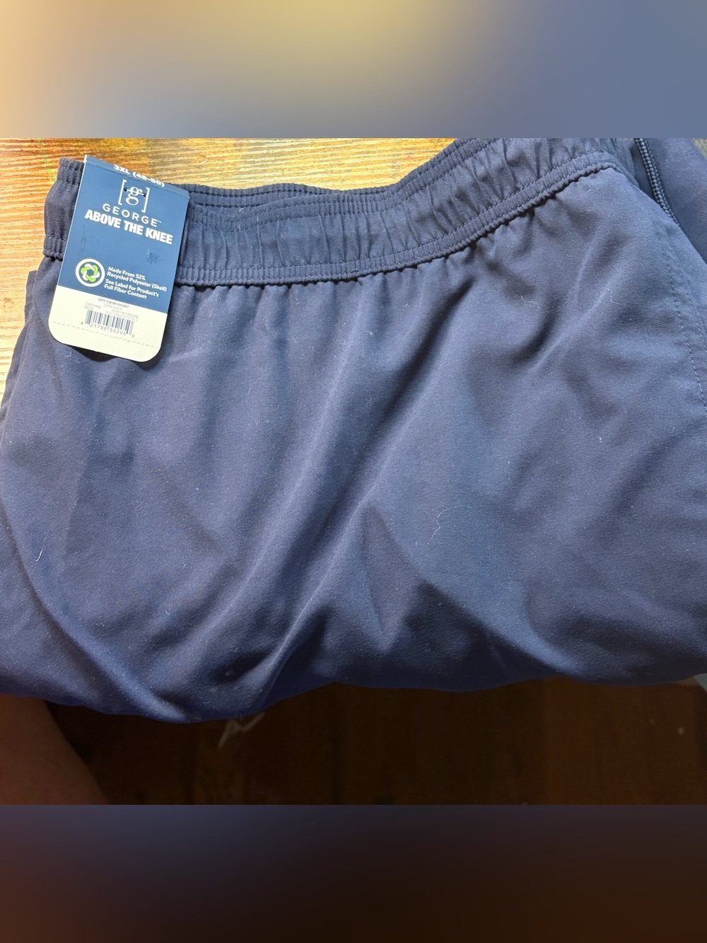 George Men's Dark Navy Swim Trunks